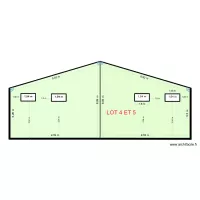 FACADE EST LOT 4 AVEC NOUVELLES FENETRES