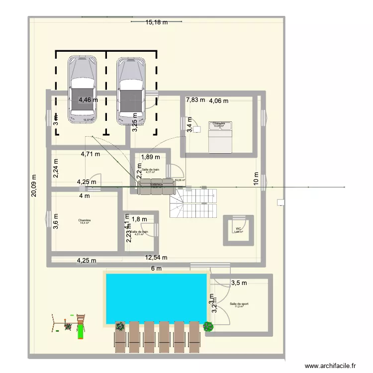 1111. Plan de 9 Pièces et 460 m² 1111. Plan de 9 Pièces et 460 m²
