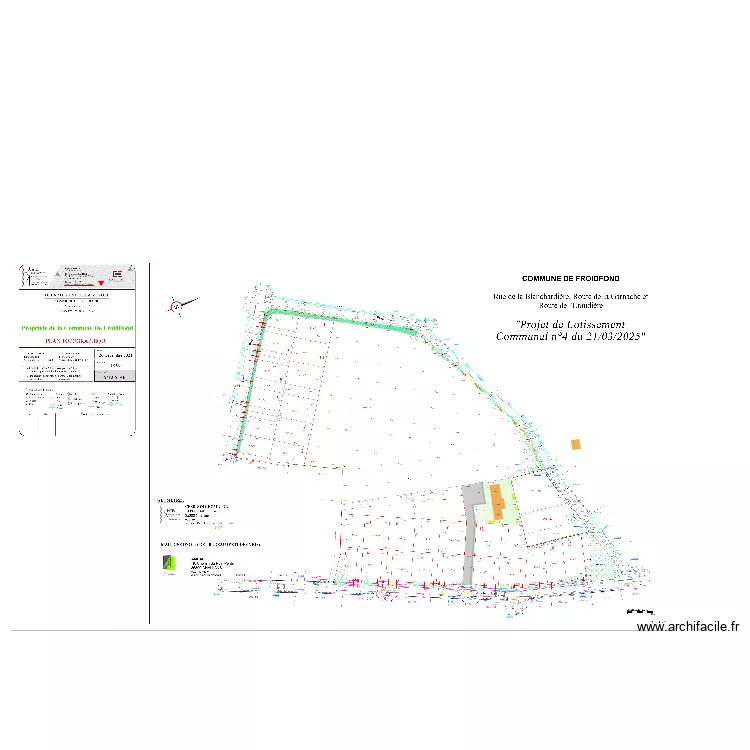 Froidfond. Plan de Froidfond. Plan de
