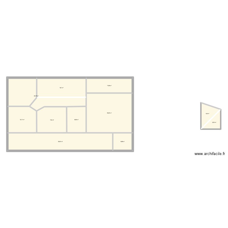 test2. Plan de 11 pièces et 166 m2