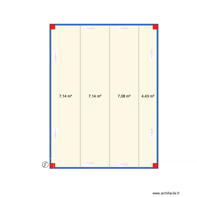 GLASTANBURY. Plan de 4 pièces et 26 m² GLASTANBURY. Plan de 4 pièces et 26 m²
