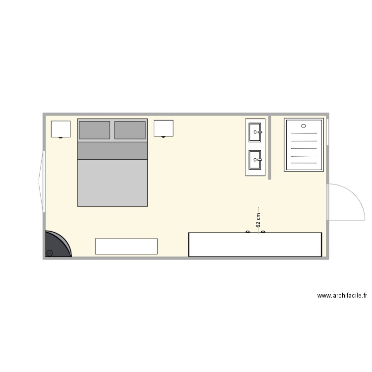 183B MASTER1. Plan de 1 pièce et 20 m2