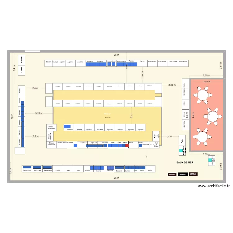 SALLE DE FOUSSIGNAC Bourse 2026 (2). Plan de 3 et 464 m² SALLE DE FOUSSIGNAC Bourse 2026 (2). Plan de 3 et 464 m²