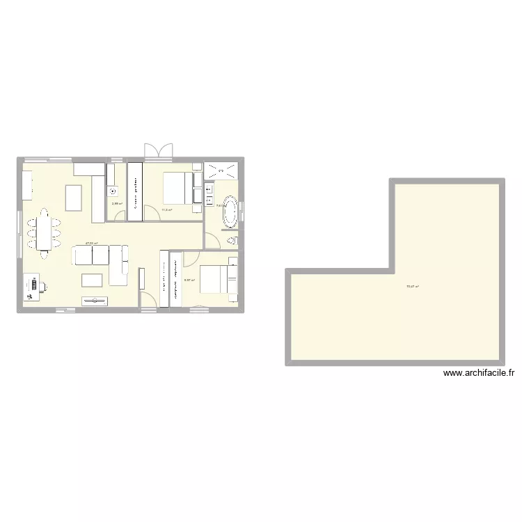 Plan maison. Plan de 