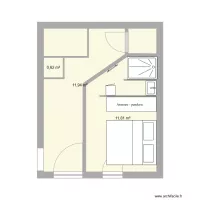 Entr&eacute; + chambre