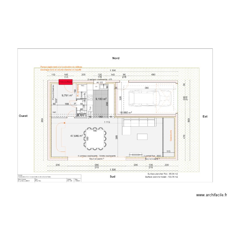 Leroy Roca RDC. Plan de 0 pièce et 0 m2