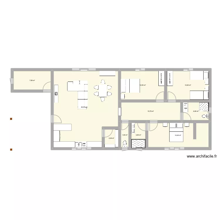 Wallis Plan. Plan de 10  et 116 m²