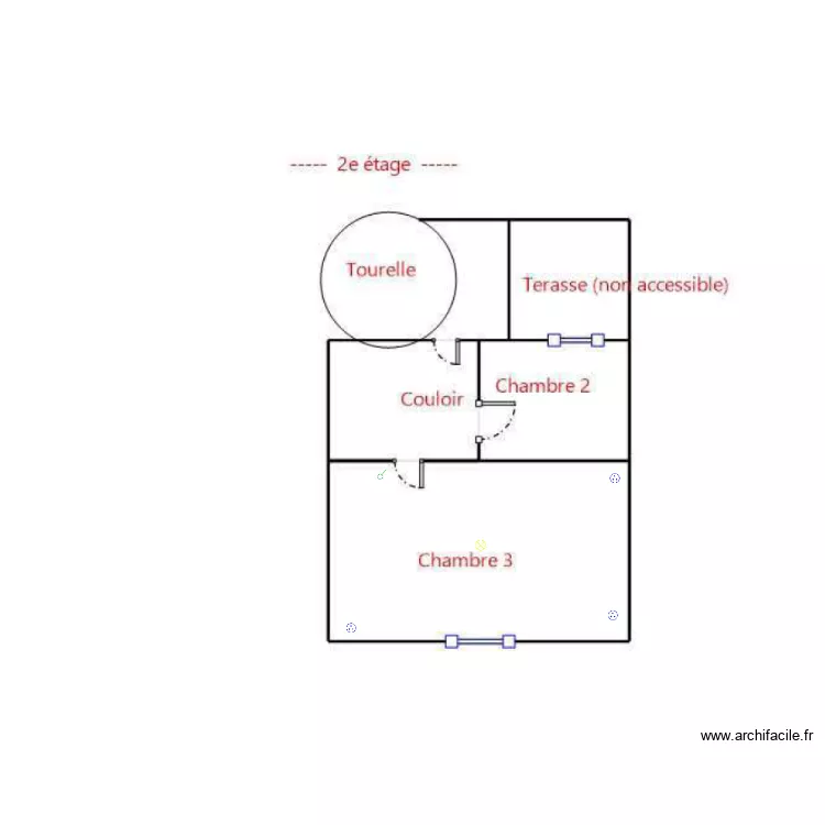 Etage 2 guenroc. Plan de 