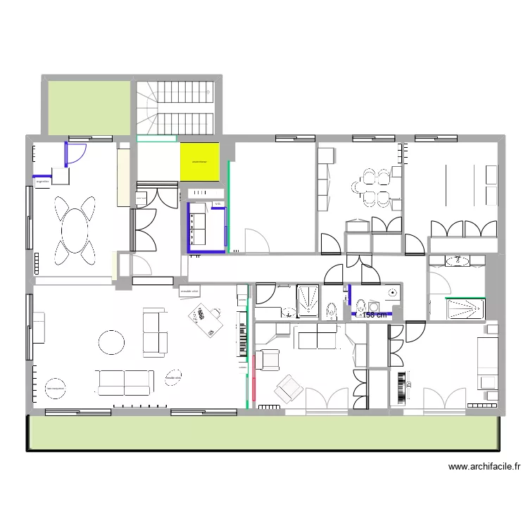 Appartement Enghien Mora variante 1711. Plan de 