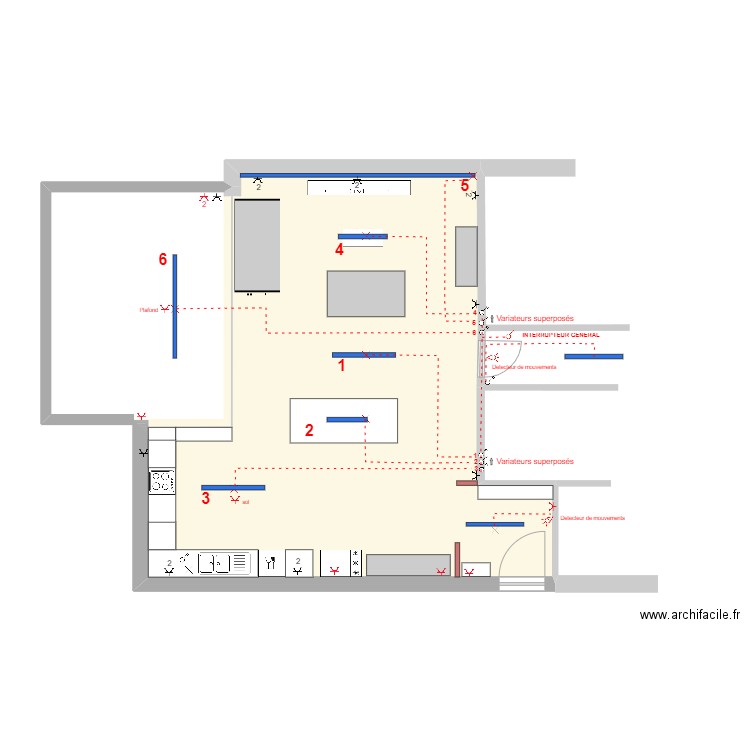 PLAN - SEJOUR 16-08-25 - 1-50 -. Plan de 1 pièce et 55 m2