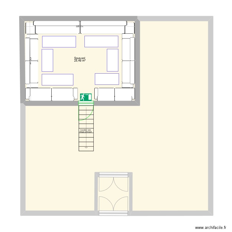 Kaza Ss. Plan de 3 pièces et 97 m2