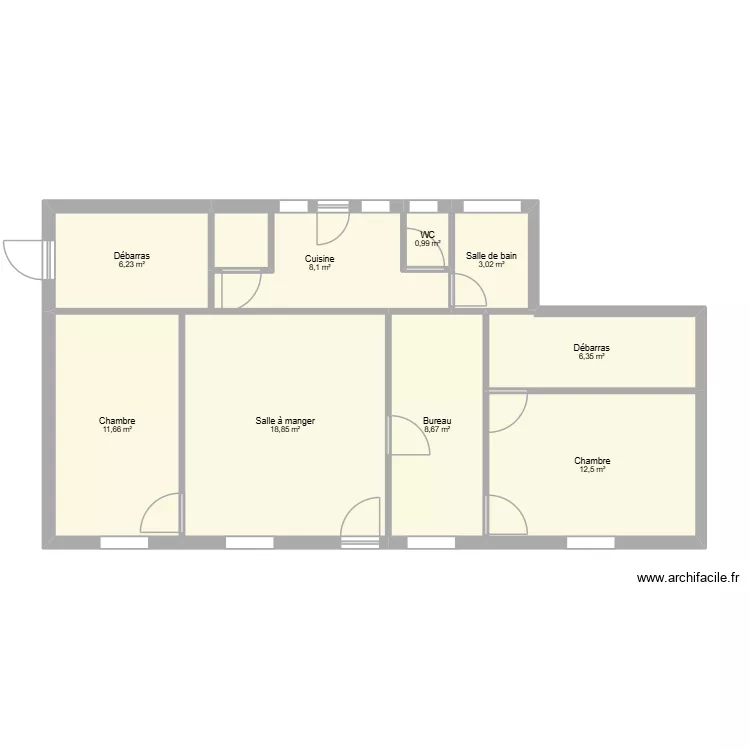 258 SAINT GEORGES. Plan de 9  et 76 m²