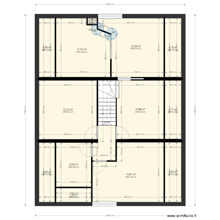 plan etage. Plan de 0 pièce et 0 m2