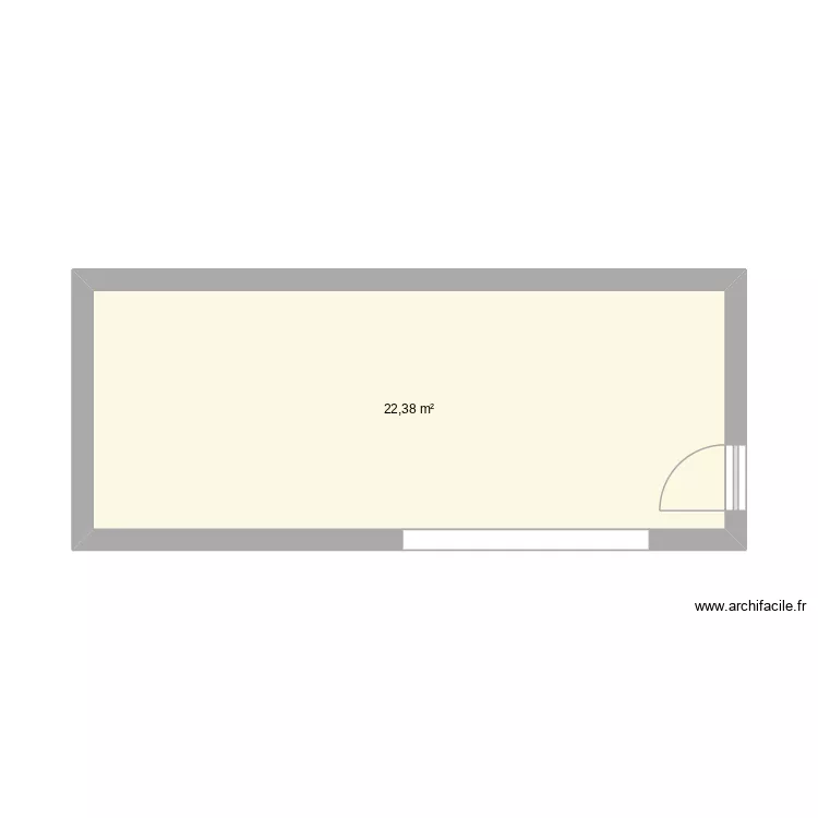 taco truck. Plan de 1  et 22 m²