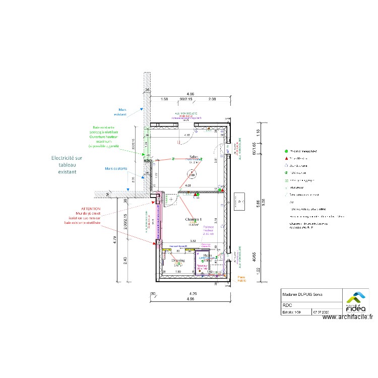Me DUPUIS. Plan de 0 pièce et 0 m2