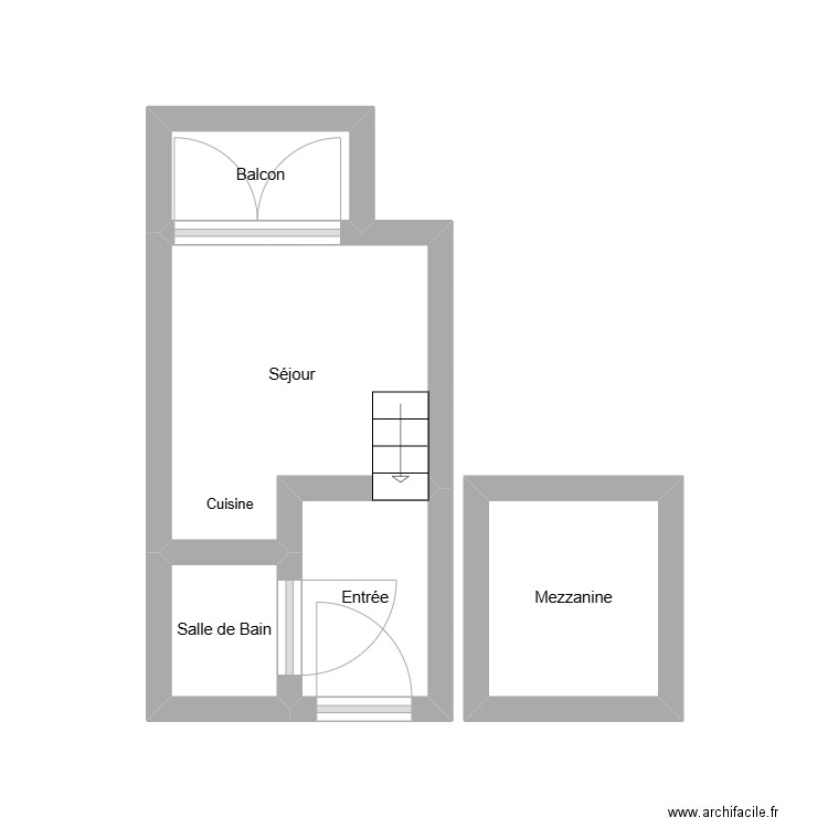 studio bellevaux. Plan de 0 pièce et 0 m2