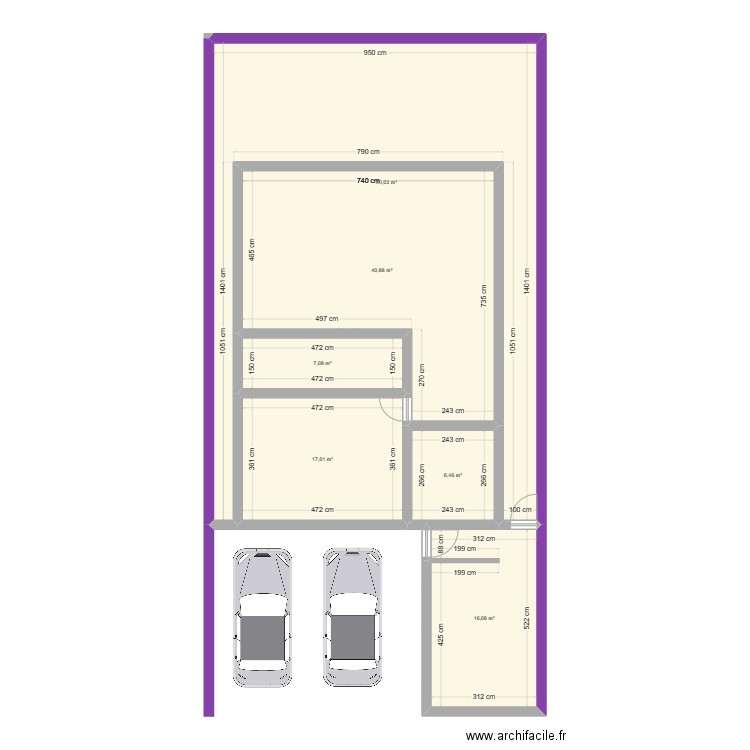 CHAPULTEPEC V2. Plan de 6 pièces et 138 m2