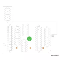 Plan D&icirc;ner Laura & David - rectangle