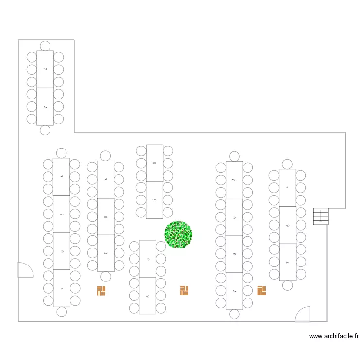Plan Dîner Laura & David - rectangle. Plan de Plan Dîner Laura & David - rectangle. Plan de