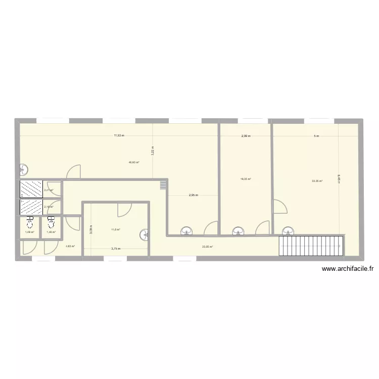 Logement saisonniers n°1 - Etage CRAMANT. Plan de 10 et 147 m² Logement saisonniers n°1 - Etage CRAMANT. Plan de 10 et 147 m²
