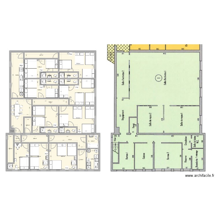 91 BRET 5 Lim Projet. Plan de 28 pièces et 209 m2