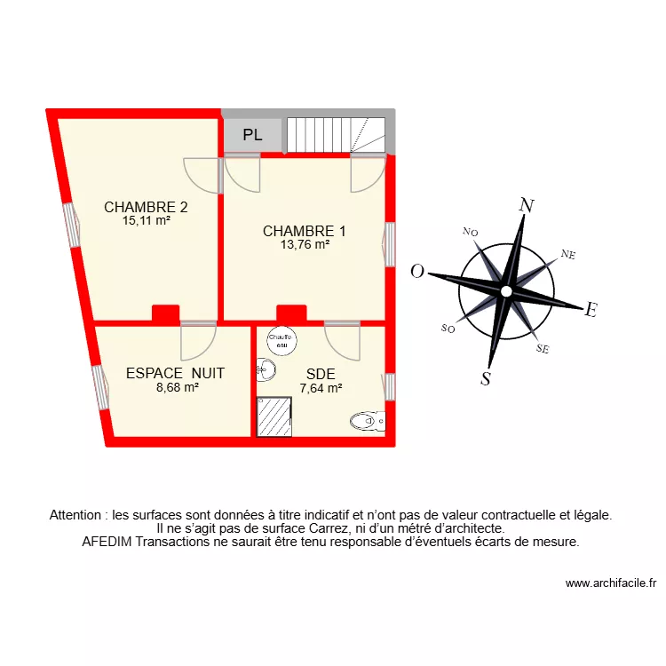 BI 32934 -. Plan de 23  et 163 m²