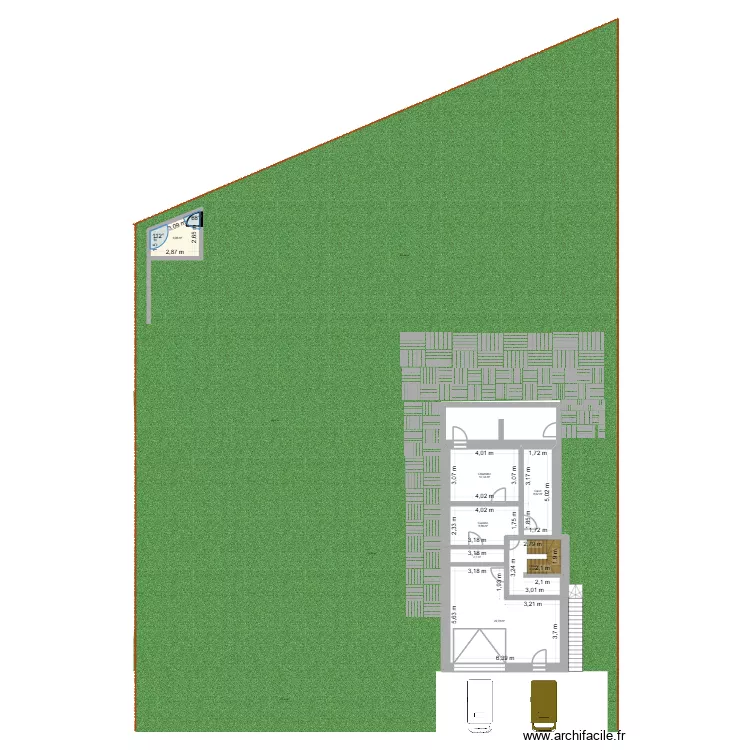 Garage. Plan de 7 et 78 m² Garage. Plan de 7 et 78 m²