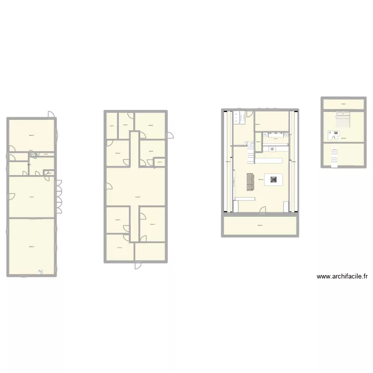 V1 et en recherche de plans. Plan de 26 Pièces et 443 m²