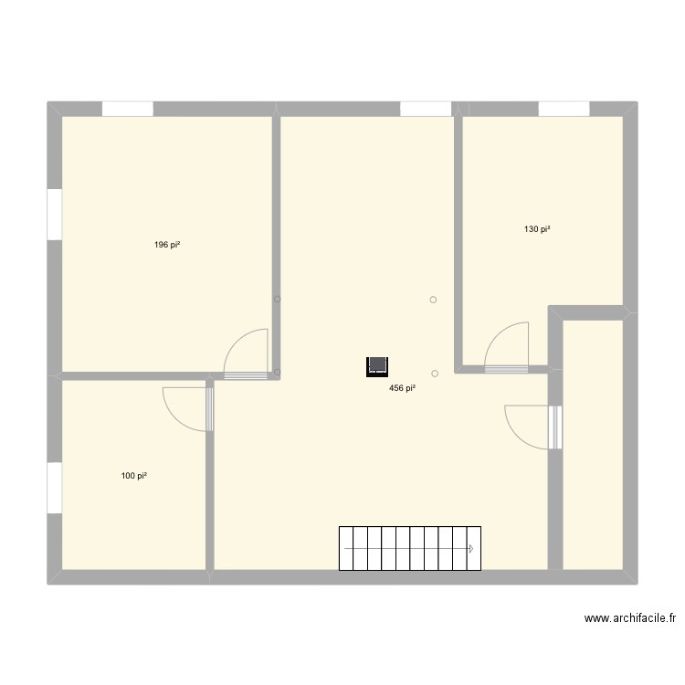 Tania2. Plan de 4 pièces et 82 m2