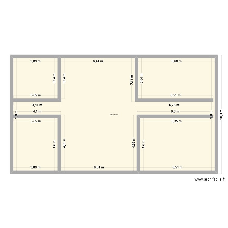 Mohamed.hassan. Plan de 1 pièce et 162 m2