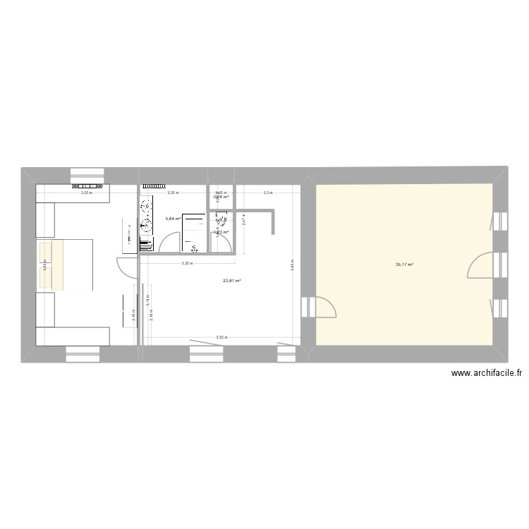 Etage 1 Version 2025 11. Plan de 6 pièces et 86 m2