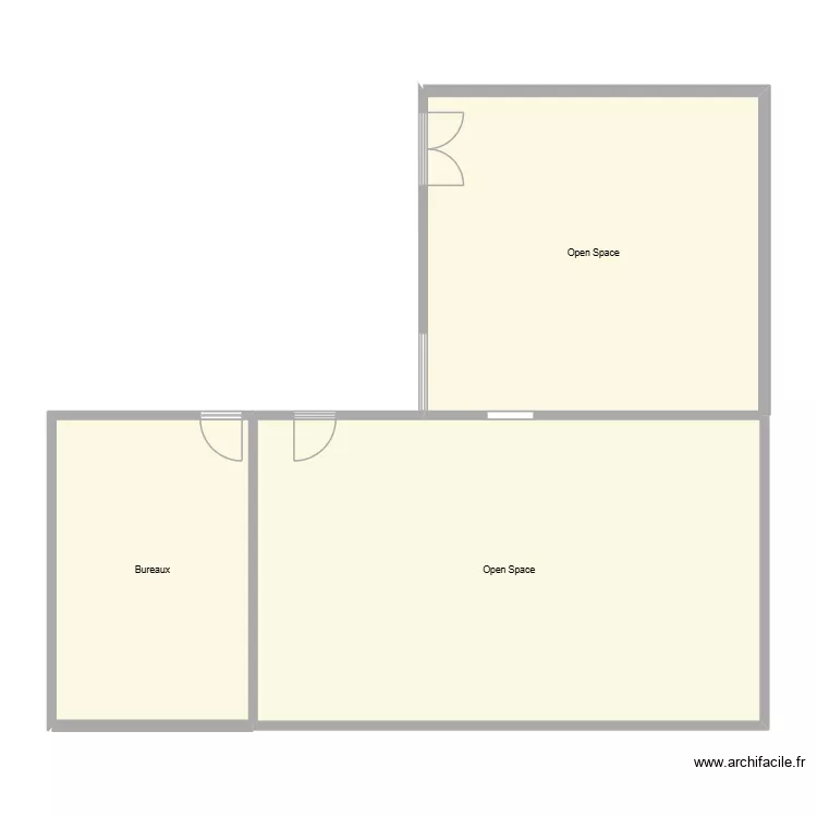 2D Bureaux & Open Space. Plan de 3 et 117 m² 2D Bureaux & Open Space. Plan de 3 et 117 m²