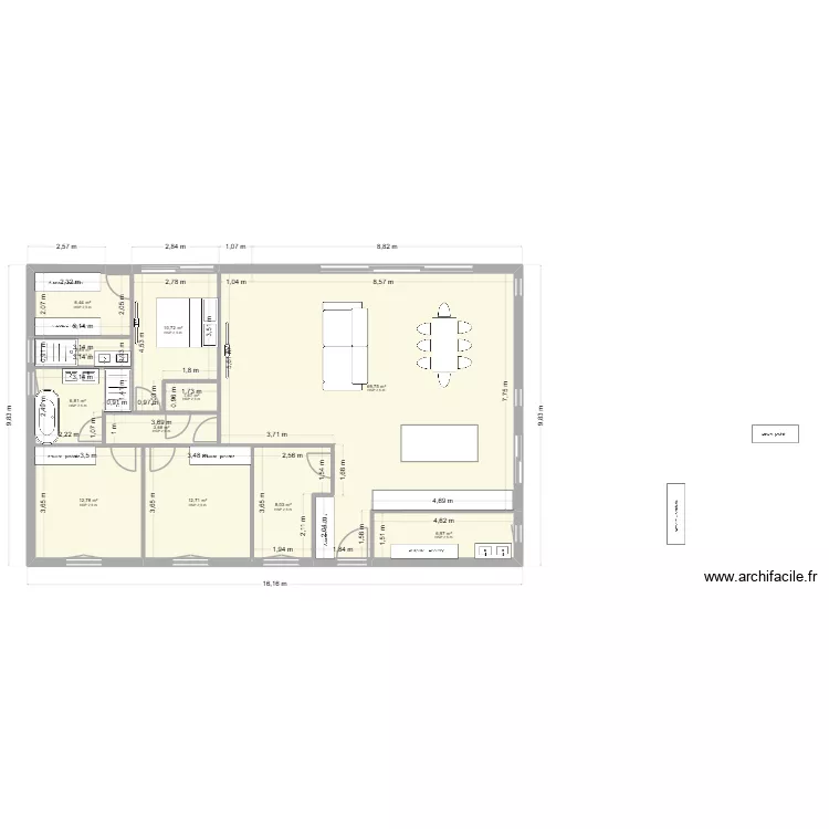 maison 2. Plan de 11 et 142 m² maison 2. Plan de 11 et 142 m²