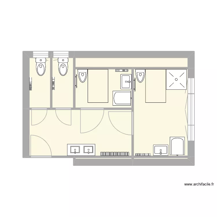 IME Jade sanitaire étage proposition 2. Plan de 8 et 22 m² IME Jade sanitaire étage proposition 2. Plan de 8 et 22 m²