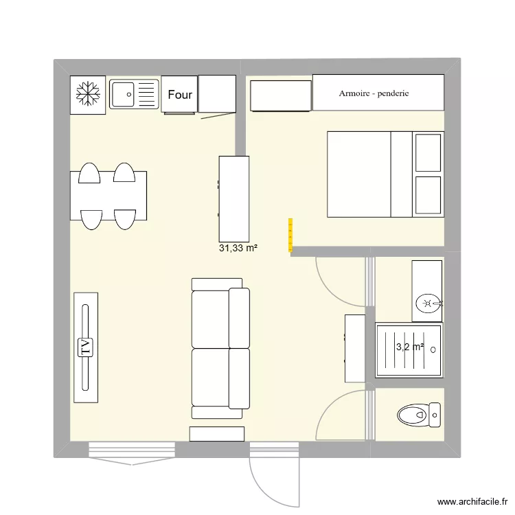 XavMargMall. Plan de 2  et 35 m²