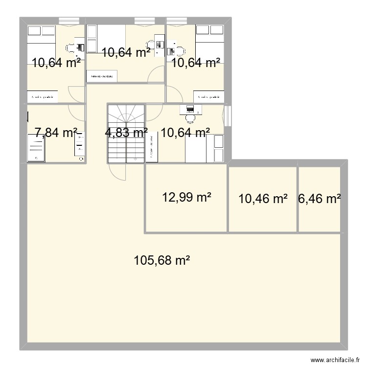 Plan 2. Plan de 10 pièces et 191 m2