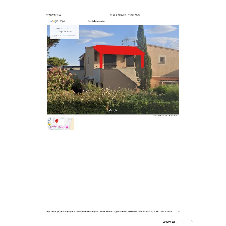 leucate. Plan de 0 pièce et 0 m2