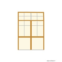 Portes vitrées avec croix