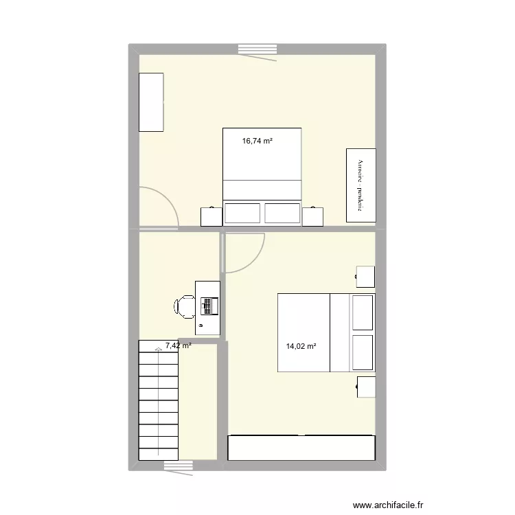 LALLIER 5 &eacute;tage. Plan de 3  et 38 m²