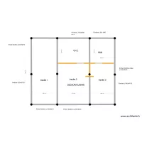  implantation pieux metal et poteaux &agrave; l int&eacute;rieur 80 m&sup2; sans les murs