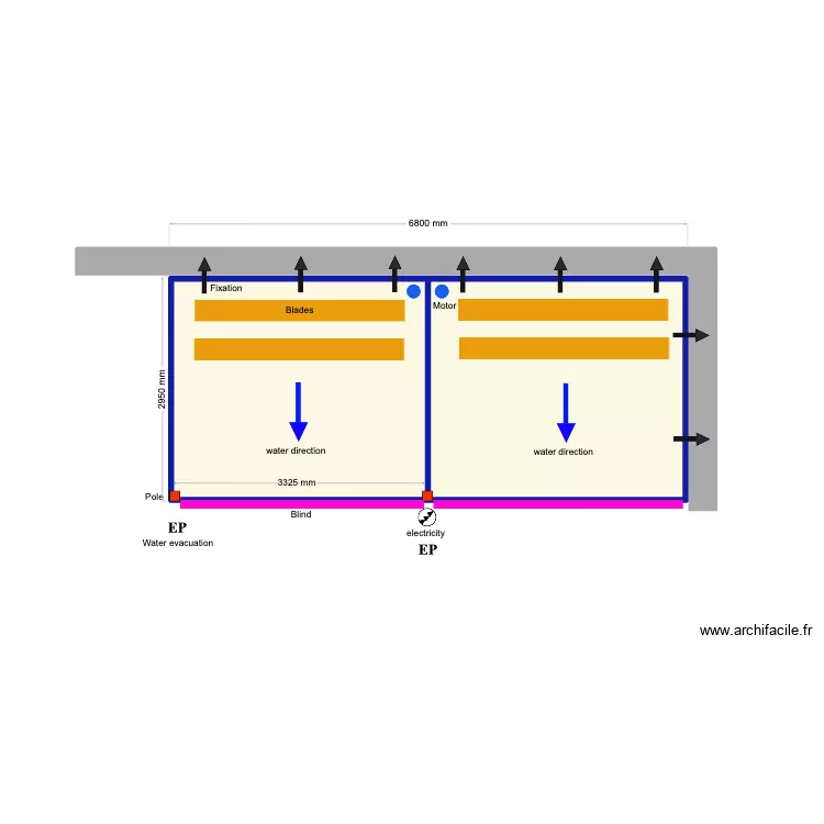 Pimentel. Plan de 2 et 19 m² Pimentel. Plan de 2 et 19 m²