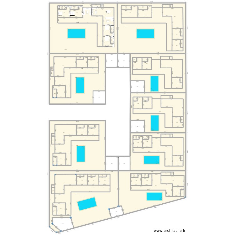 plan deriere vieux marche maison. Plan de 102 pièces et 7073 m2