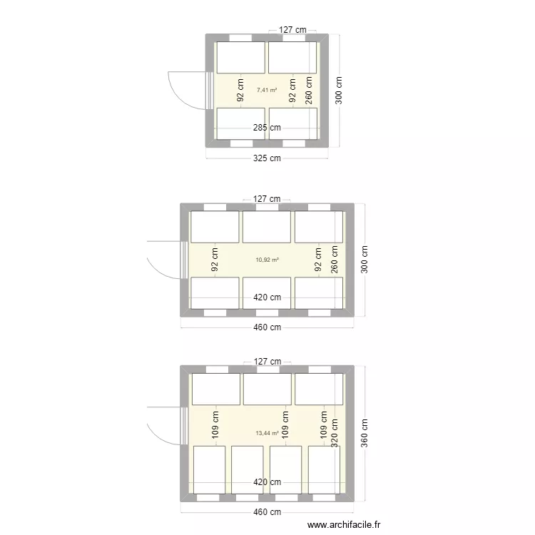 Local poubelle. Plan de 