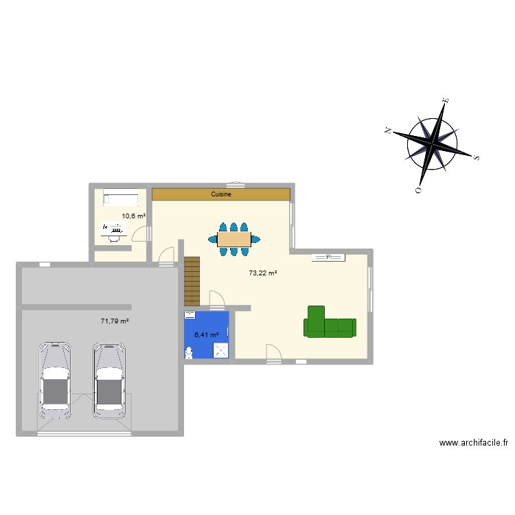 MI 2. Plan de 12 pièces et 228 m2