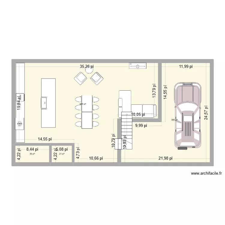 maison. Plan de 