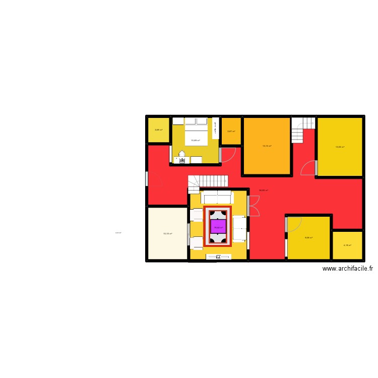 Maison3.0. Plan de 10 pièces et 140 m2