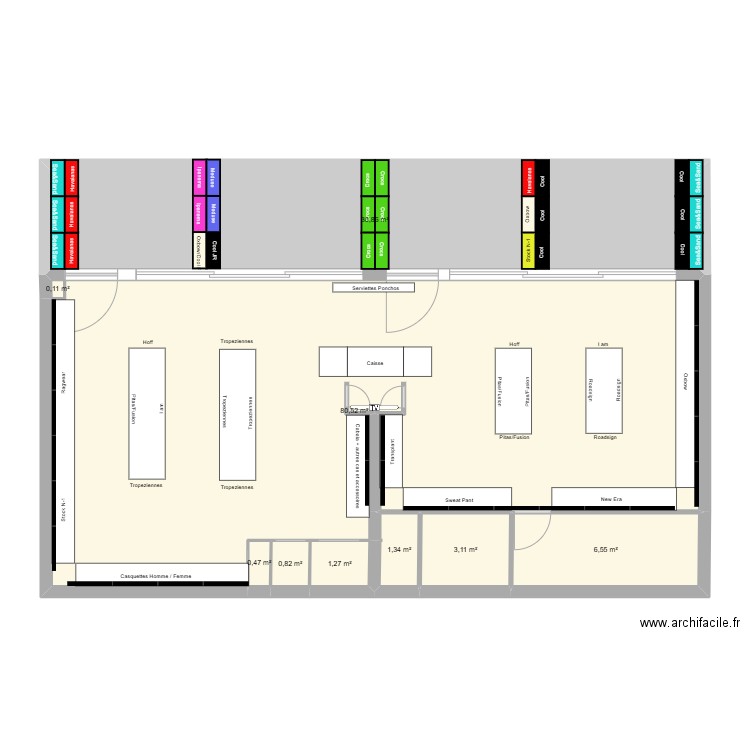 Sea&Sand La Tranche. Plan de 9 pièces et 125 m2