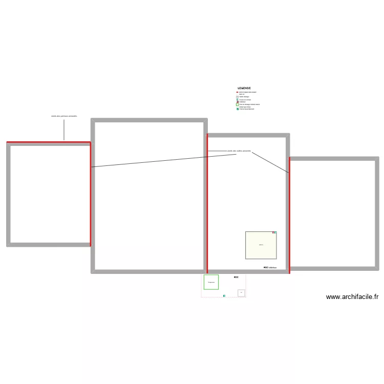 AF040396 CHNP. Plan de 4  et 965 m²