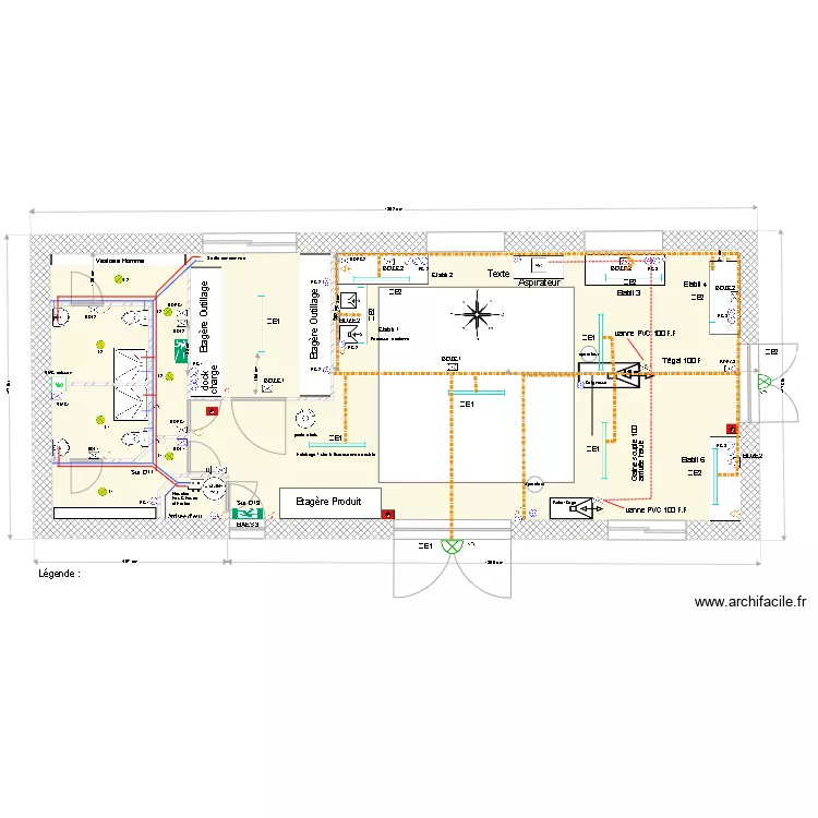 Local technique Implantation Plomberie 0910. Plan de Local technique Implantation Plomberie 0910. Plan de