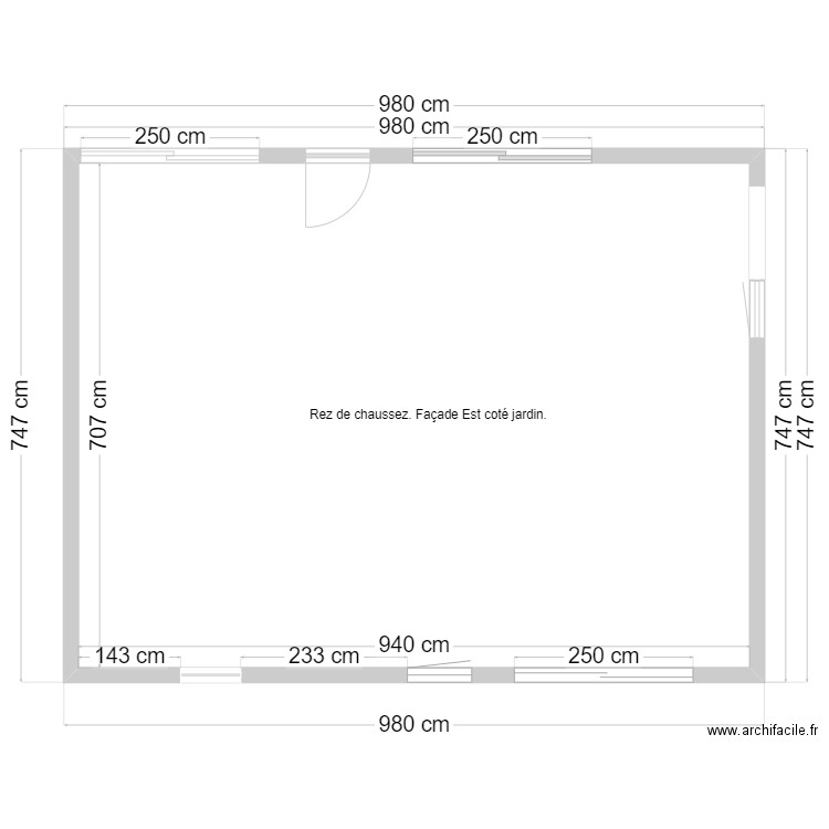 Plan périphérique 32 Alexandre Ribot. Plan de 2 pièces et 133 m2